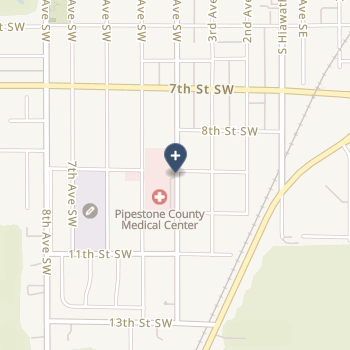 Pipestone County Medical Center on map