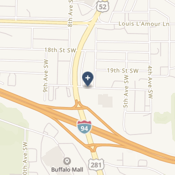 Jamestown Regional Medical Center on map