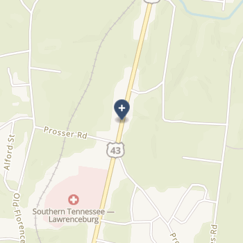 Southern Tennessee Regional Health System Lawrence on map