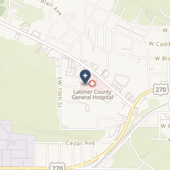 Latimer County General Hospital on map