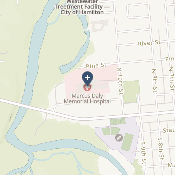 Marcus Daly Memorial Hospital - Cah on map