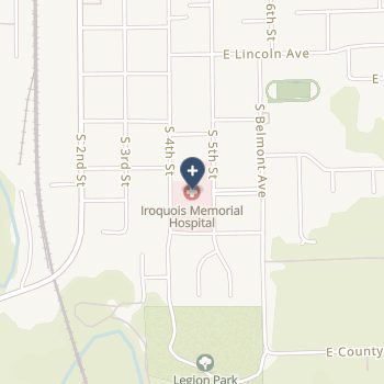 Iroquois Memorial Hospital on map