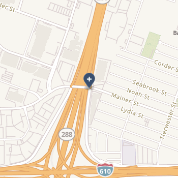 Harris Health System on map