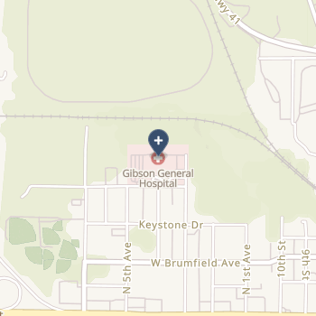 Gibson General Hospital on map