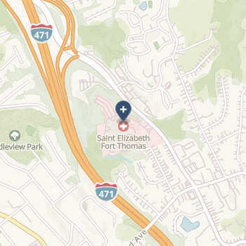 St Elizabeth Ft Thomas on map