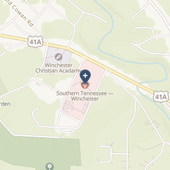 Southern Tennessee Regional Hlth System Winchester on map