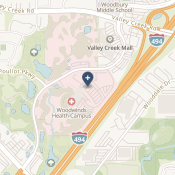 Healtheast Woodwinds Hospital on map