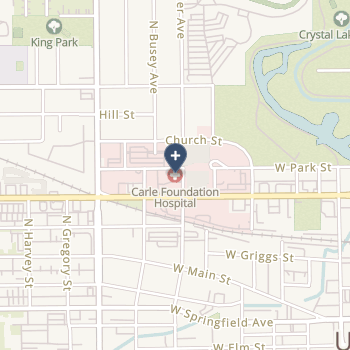 The Carle Foundation Hospital on map
