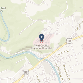 Twin County Regional Hospital on map