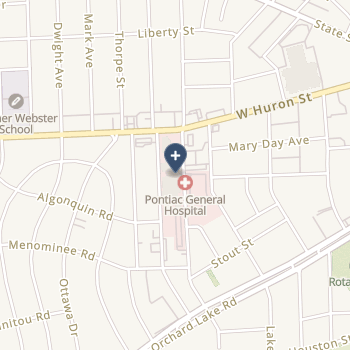 Pontiac General Hospital on map