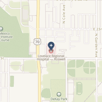Lovelace Regional Hospital - Roswell on map