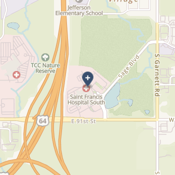 Saint Francis Hospital South, Llc on map