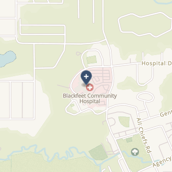 P h s Indian Hospital At Browning - Blackfeet on map