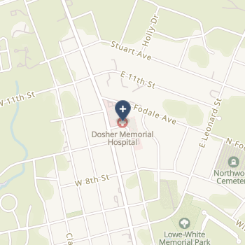 J Arthur Dosher Memorial Hospital on map