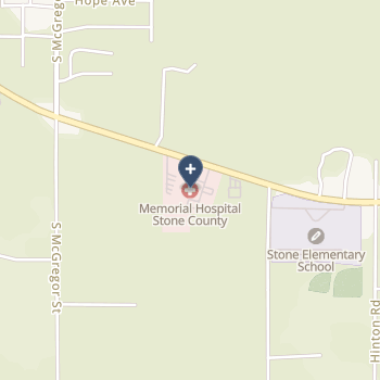 Stone County Hospital on map