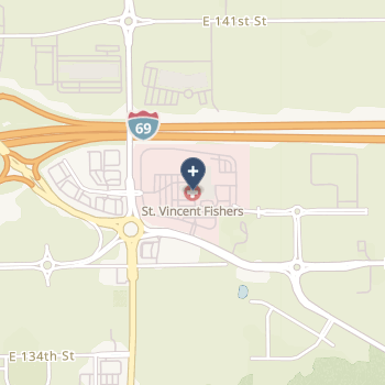 St Vincent Fishers Hospital Inc on map
