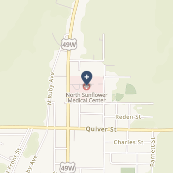 North Sunflower Medical Center Cah on map