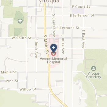 Vernon Memorial Hospital on map
