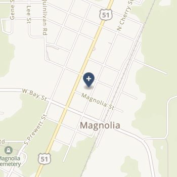 Beacham Memorial Hospital on map