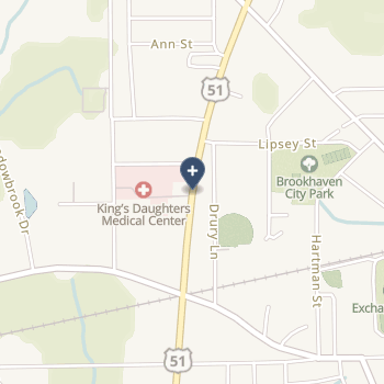 King's Daughters Medical Center-Brookhaven on map