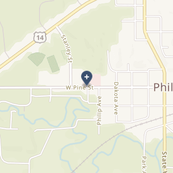 Hans p Peterson Memorial Hospital - Cah on map