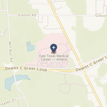 East Texas Medical Center Athens on map