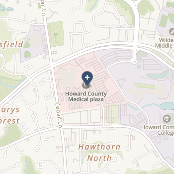 Howard County General Hospital on map