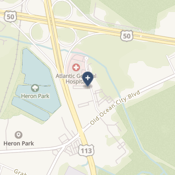 Atlantic General Hospital on map