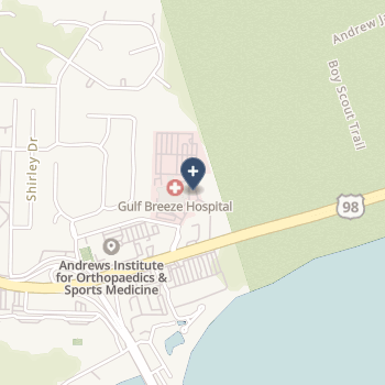 Gulf Breeze Hospital on map
