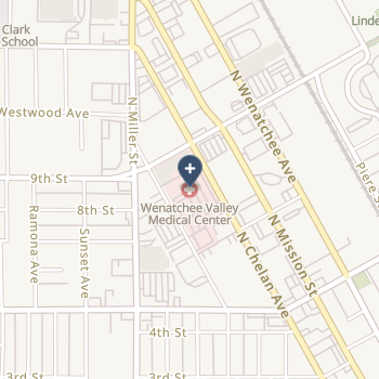 Confluence Health- Wenatchee Valley Hosp & Clinics on map