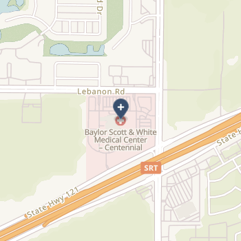 Baylor Scott & White Medical Center - Centennial on map