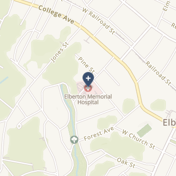 Elbert Memorial Hospital on map