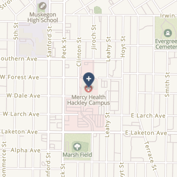 Mercy Health Muskegon on map