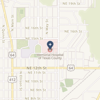 Memorial Hospital Of Texas County Authority on map