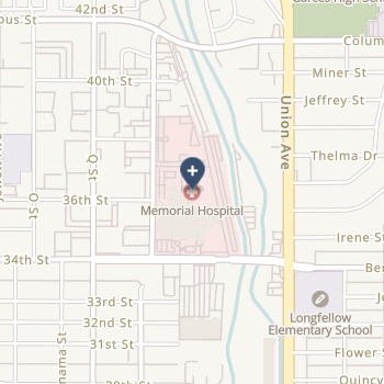 Bakersfield Memorial Hospital on map