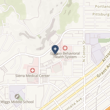 El Paso Specialty Hospital on map