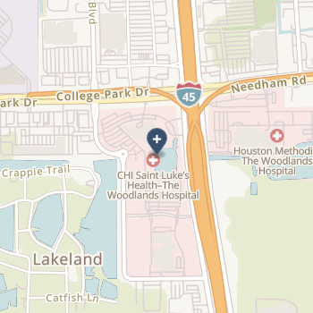 St Luke's The Woodlands Hospital on map