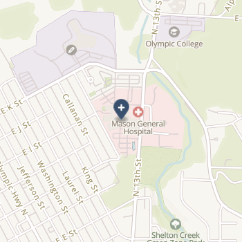 Mason General Hospital & Family Of Clinics on map