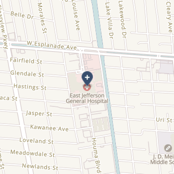 East Jefferson General Hospital on map