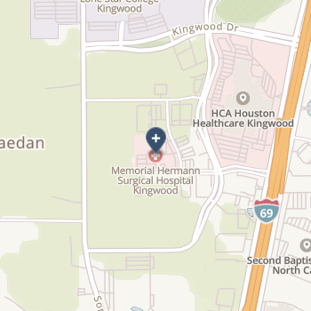 Memorial Hermann Surgical Hospital Kingwood on map