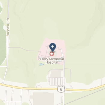 Lecom Health Corry Memorial Hospital on map