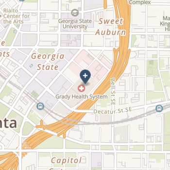 Grady Memorial Hospital on map