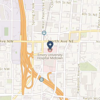 Emory University Hospital Midtown on map