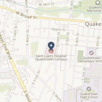 St Luke's Quakertown Hospital on map