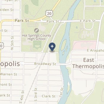 Hot Springs County Memorial Hospital on map