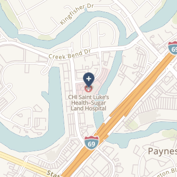 St Luke's Sugar Land Hospital on map