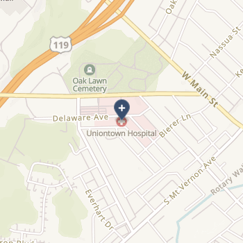 Uniontown Hospital on map