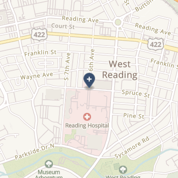 Reading Hospital on map