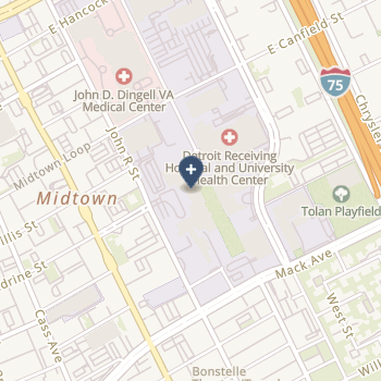 Harper University Hospital on map