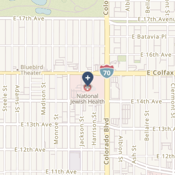 National Jewish Health on map